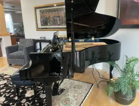 Baldwin 364153 R Grand Piano 5ft8 Inch Satin Ebony With Concert Master Player