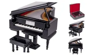 878732005309 BROADWAY GIFTS Baby Piano Music Box Bench