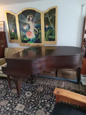 Chickering 157388 Grand Piano Excellent Condition Freshly Tuned Mahogany Frame