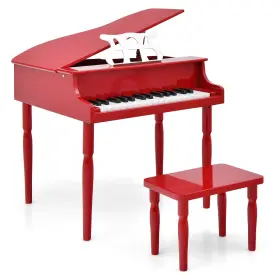 M035REA18608 COSTWAY Classic Baby Piano Toy Wood Bench Music