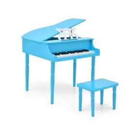 MU10035NY COSTWAY Kids Wood Piano Toy Bench Music Stand Birch #2