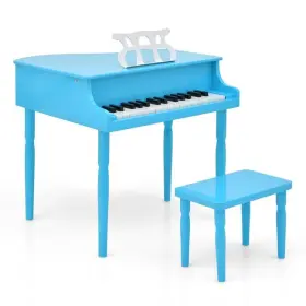 MU10035NY COSTWAY Kids Wood Piano Toy Bench Music Stand Birch