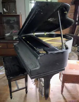 PRE-1928 H.G. WELLS Bay Chicago Baby Mahogany Piano Key