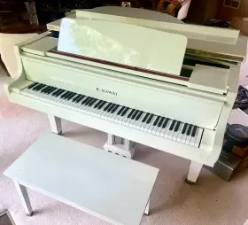 Kawai Ge-1 K. Baby Grand Piano 1735682 Ivory Very Well Maintained
