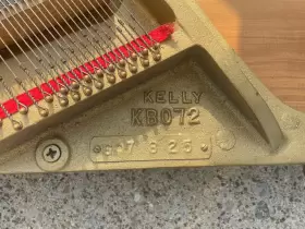 KB072 KELLY Cast Iron Harp Fall Board Action Music Desk Lyre #2