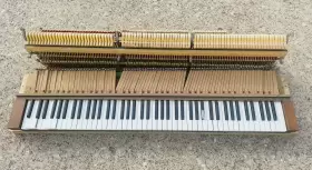KB072 KELLY Cast Iron Harp Fall Board Action Music Desk Lyre #3