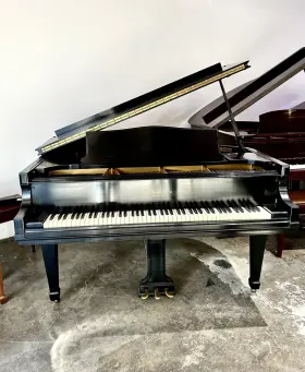 Knabe 186788 Wm. And Co. Grand Piano 5ft6 Inch Refinished Satin Ebony