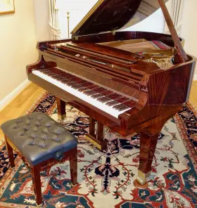 Mason & Hamlin 91740 And Model A Grand Piano Mahogany Brown Wood 88 Keys 3 Pedals Bench