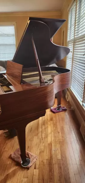 78590 MATHUSHEK Gorgeous Baby Piano Mahogany #3