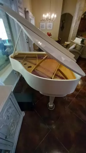 SS-51 SCHAFER SONS Samick Baby Piano Finish Storage Bench #2