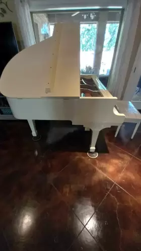 SS-51 SCHAFER SONS Samick Baby Piano Finish Storage Bench #3