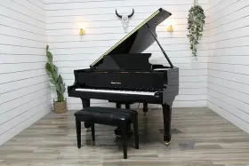 SS-58 SCHAFER SONS Parlor Piano Ebony Pro