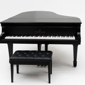 Steinway & Sons 160849 Model O Grand Piano 1913 New York Ebony Finish