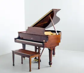 341730 STEINWAY SONS Ands High Glass Baby Piano #2