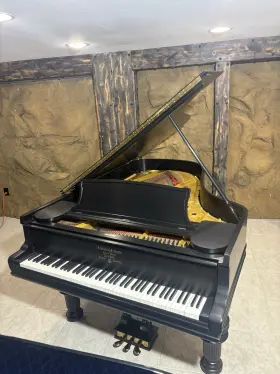 Steinway & Sons B-61748 And Model B Grand Piano 85 Keys 3 Pedals Ebony Finish Black