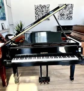 Suzuki 10824 F-58 Grand Piano With Player System 5ft8 Inch Polished Ebony