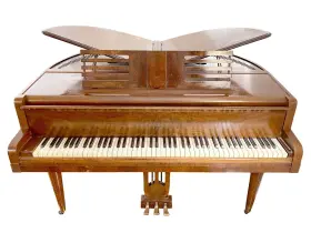1411 WURLITZER Butterfly Baby Piano Key Flame Great