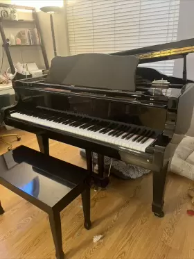 111066 YOUNG CHANG Baby Piano Ebony Bench #2
