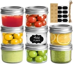 Mini Mason Jars 4oz 8 Pack Regular Mouth Jar W/ Lids & Seal Bands Small. Fixed Price $17.72.