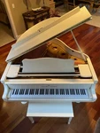 Young Chang Baby Grand Piano - White G-150. Fixed Price $3200.00.