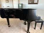 Weber Baby Grand Piano ? Gloss Black Excellent Condition. Fixed Price $4500.00.