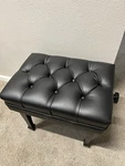 Steinway & Sons Artist Bench Satin Ebony. ( Completelyrestoredandreupholstered). Fixed Price $1150.00.
