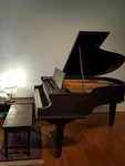 Chickering & Sons 1930 Baby Grand Piano 142241g Authentic Soundboard Decal Ebony. Fixed Price $6700.00.