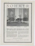 1922 Sohmer & Co. Pianos Victrolas Advertisement: West 57th St. New York City. Fixed Price $21.84.