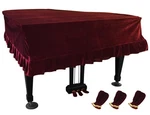 Grand Piano Cover Nktm Dustproof Washable Velvet Border Triangle Decor 65x59x20. Fixed Price $77.43.