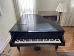 Baldwin L Gran Piano Ebony Satin Good Condition. Fixed Price $3900.00.