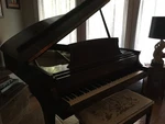 Steinway Baby Grand Piano Model L Circa 1951 Mahogany, Ivory & Ebony Keys. Fixed Price $8700.00.