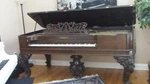 1875 Chickering Parlor Grand Square Piano. Fixed Price $4000.00.