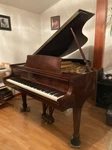 Steinway & Sons M 5 7 1942 Mahogany Baby Grand Piano. Fixed Price $10750.00.