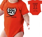 Motocross Baby Number Plate One Piece Shirt Infant Mx Just Ride Ktm Sx Orange. Fixed Price $25.99.