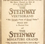1910 Steinway Vertegrand Piano Advertisement Baby Grand Instrument Dwxx8. Fixed Price $14.99.