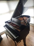 Steinway L Grand Piano 5'10 1/2" Satin Ebony. Fixed Price $18000.00.
