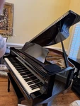 Bergmann Tg-150 4'11" Ebony Polish Baby Grand Piano With Prodigy Player System. Fixed Price $3500.00.
