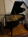 Steinway M Baby Grand Piano 5'7" Black 1918. Fixed Price $7500.00.