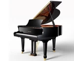 P8 Ebony Polish Pearl River Baby Grand Piano W/ Bench - Assembled & Delivered. Fixed Price $19706.00.