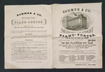 1883 Antique Sohmer & Co Piano Fortes Catalog Ny Broadside Square Grand Upright. Fixed Price $175.00.
