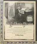 1911 Music Instrument Baldwin Piano Cincinnati Concert Artist Ad A-2853. Fixed Price $21.95.