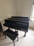 Young Chang G-157 Satin Ebony Polish Baby Grand Piano, 5'2''. Fixed Price $7400.00.