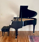 Steinway Model S Baby Grand Piano, 5' 1" Black Satin Finish. Fixed Price $46000.00.