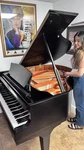 Nordiska 5 Self Player Baby Grand Piano, Black Satin, Pianodisc,. Fixed Price $9995.00.