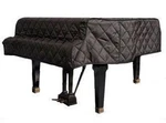 Kawai Black Quilted Piano Cover Model Ge1 & Ge20 - 5'1" Side Slits. Fixed Price $287.95.