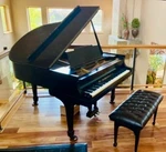 Gorgeous 1934 Steinway Grand Piano Ebony Serial No. 277384 Antique. Fixed Price $12890.00.
