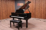 Pearl River Gp160 Baby Grand Piano 5'3" Ebony Gloss Used 2001 Spruce Plate. Fixed Price $4389.00.