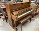 Steinway Professional Studio Upright Piano Beautiful Figured Walnut Grain. Fixed Price $11750.00.