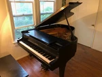 Baldwin 5'6" Baby Grand Piano Model R Satin Ebony - Great Condition. Fixed Price $7999.00.