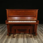 2001 Steinway Model K Upright Piano Crown Jewel Walnut Pianodisc. Fixed Price $29500.00.